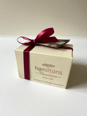 Hamiltons Box of Six Handmade Chocolate's