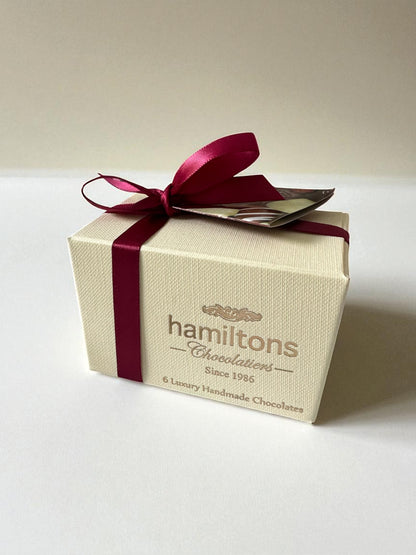 Hamiltons Box of Six Handmade Chocolate's