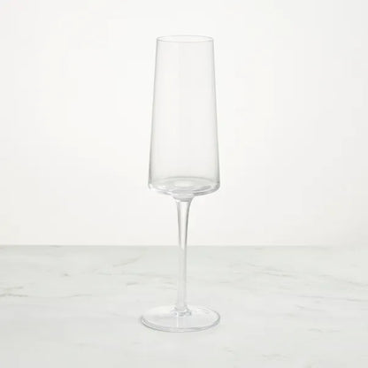 Clear Champagne Glass with Personalised Ribbon