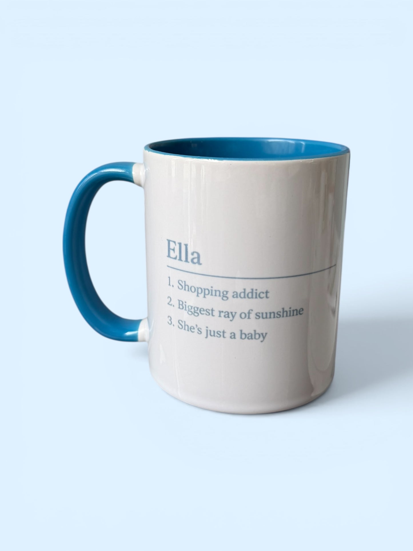 Personalised Coloured Mug - 3 Colour Options
