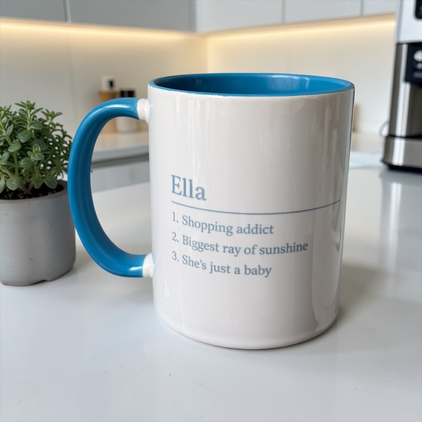 Personalised Coloured Mug - 3 Colour Options
