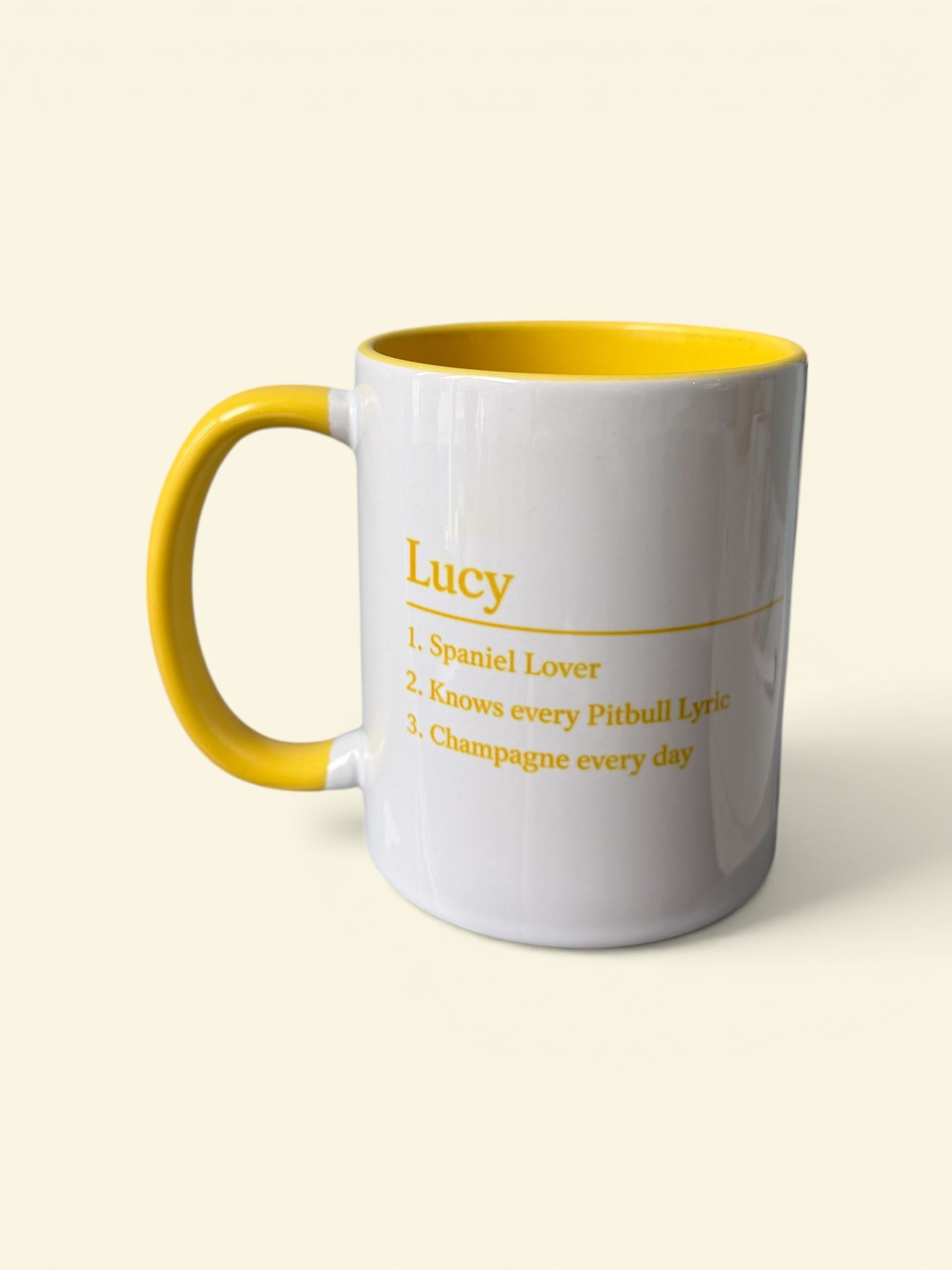 Personalised Coloured Mug - 3 Colour Options