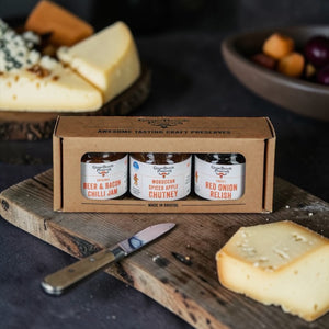 Miniature Set Of 3 Cheese Preserves in Gift Box