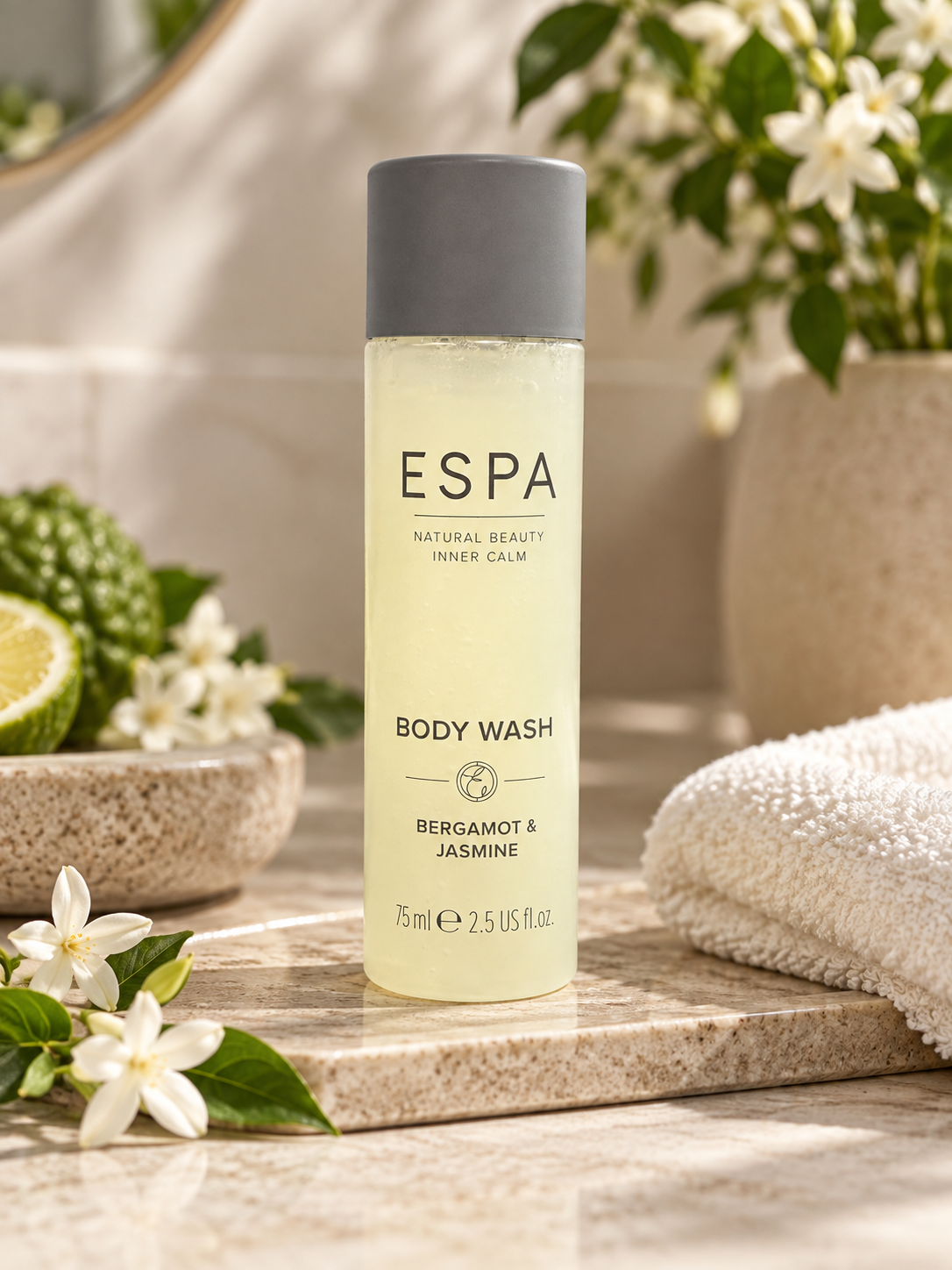 ESPA Bergamot & Jasmine Body Wash | 2 Travel Sizes