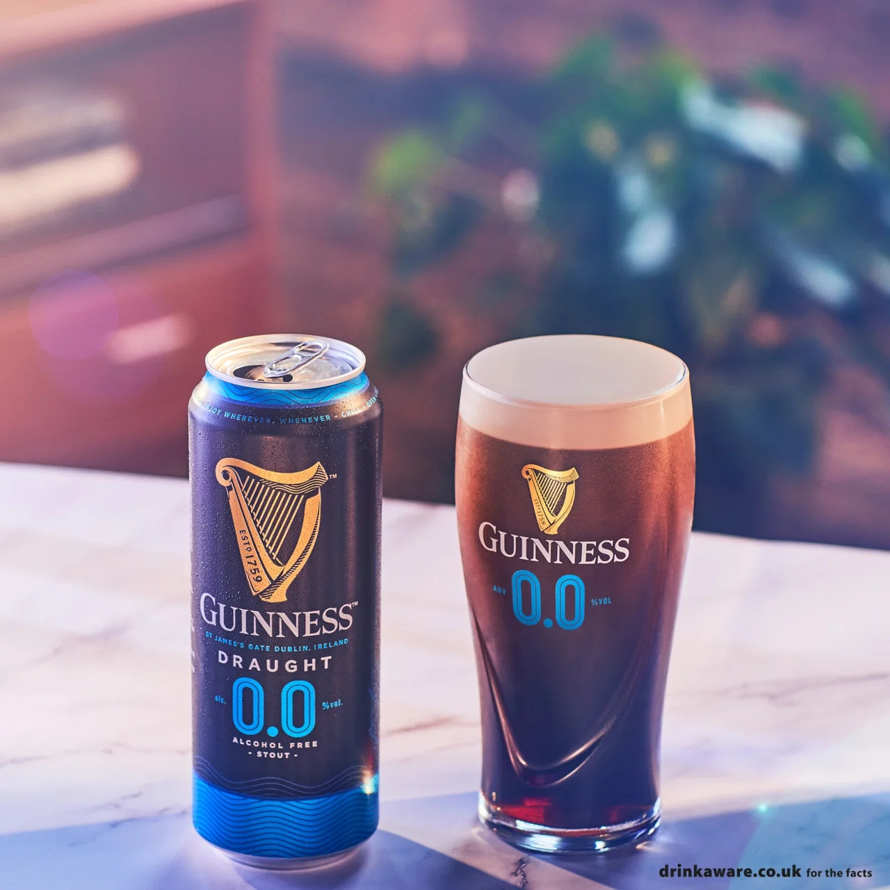 Guinness 0% Draught Alcohol Free Stout Beer 440ml