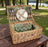 4 Person English Rose Lined Wicker Picnic Hamper