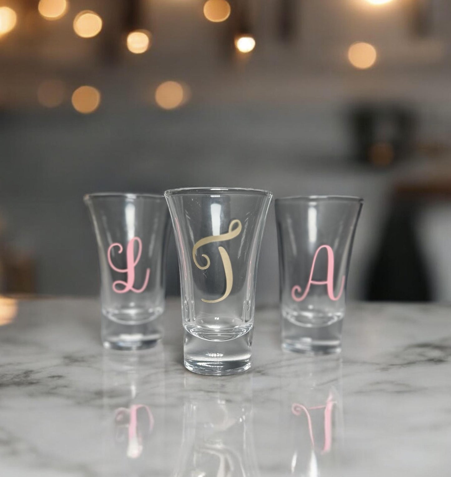Custom liqueur glass for weddings or parties