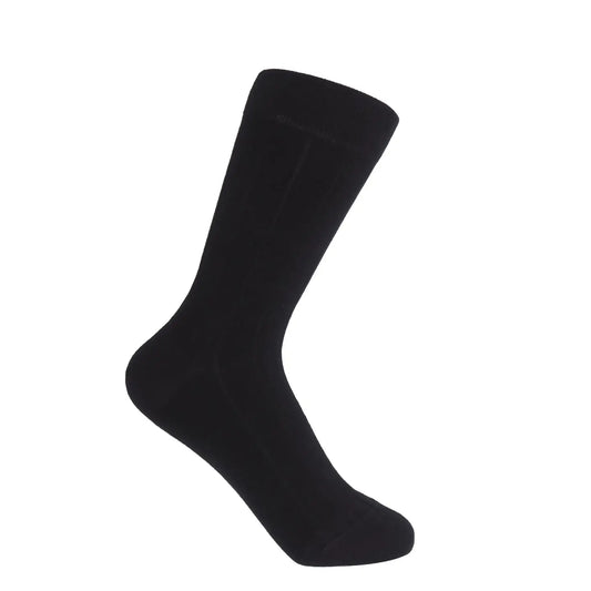 Indulgent Women's Cashmere Socks in black, showcasing luxury and sophistication.