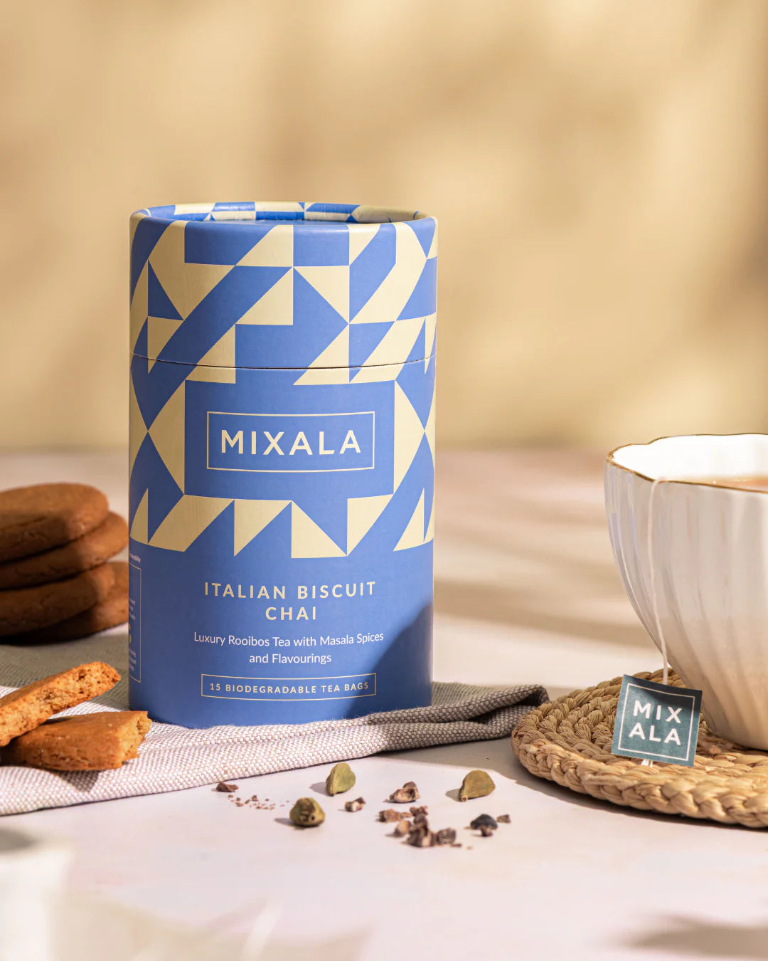Mixala Chai Italian Biscuit rooibos chai with marzipan and aromatic spices