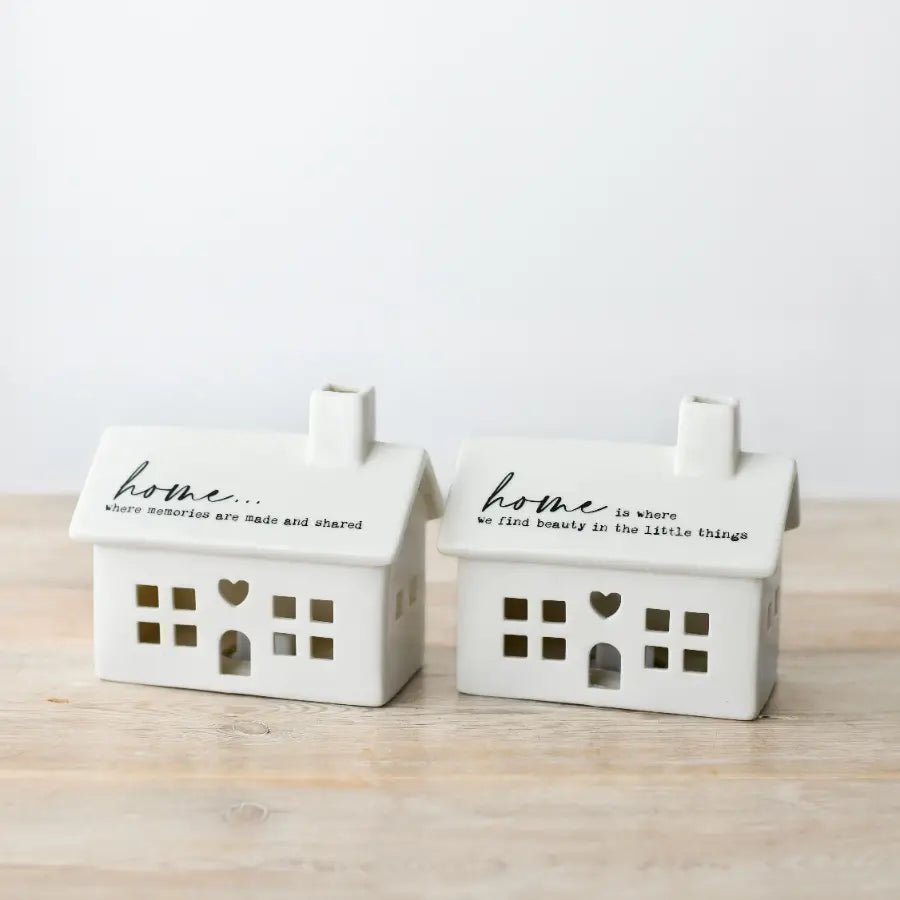 "Home Where Memories Are Made and Shared" Led House, 11.5cm