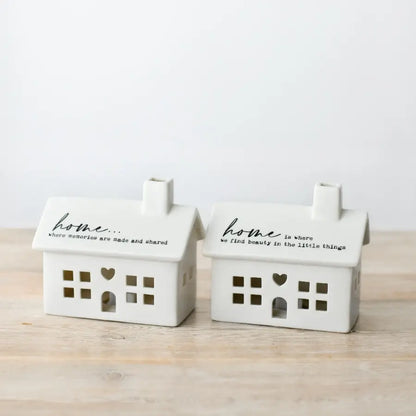 "Home Where Memories Are Made and Shared" Led House, 11.5cm
