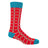 Stylish Men's Luxury Red Patterned Socks