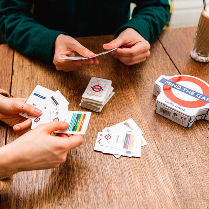 London Underground family card game featuring the Tube map and Elizabeth Line routes.