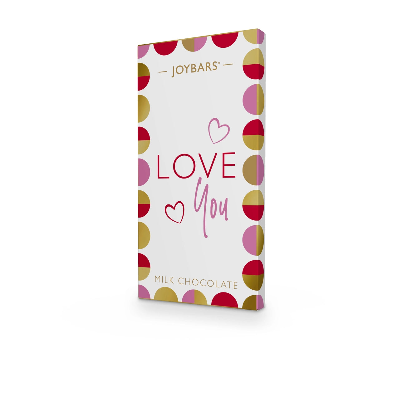 Love You milk chocolate bar in decorative gift packaging