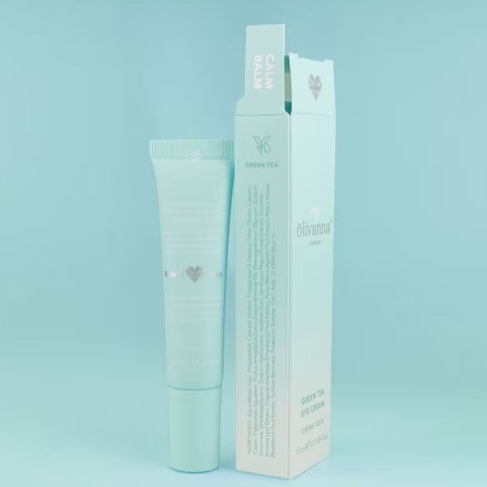 Hydrating eye cream with green tea reduces puffiness and dark circles for smooth, radiant eyes.