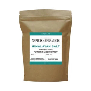 Pure & Natural Himalayan Salt in eco-friendly packaging, rich in minerals, suitable for culinary and wellness uses.