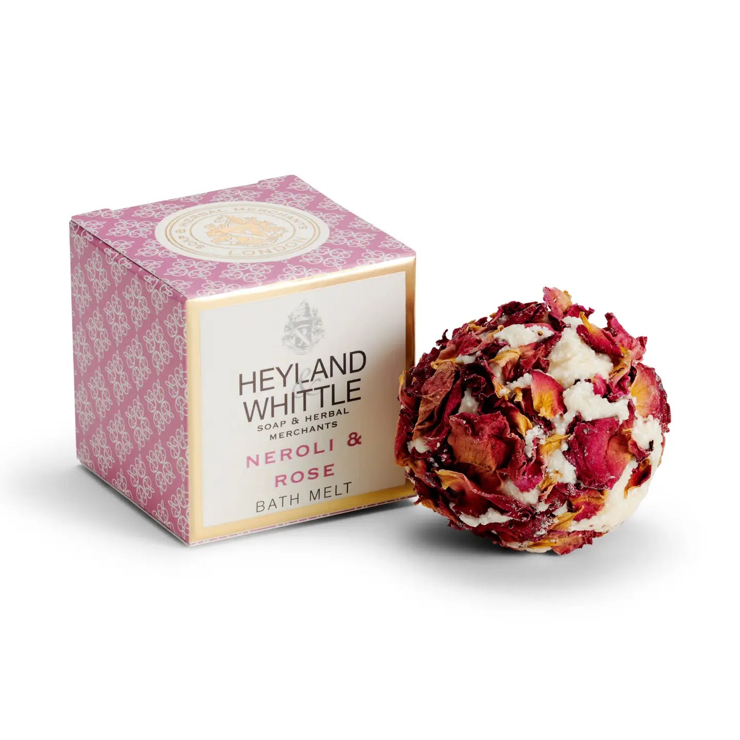 Neroli & Rose Bath Melt with floral notes, shea and cocoa butter, vegan.