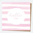 New Baby Card - Watercolour Pink Stripes