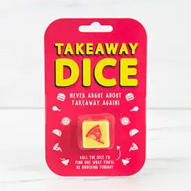 Take the stress out of dinner decisions with these novelty Takeaway Dice — roll to find out what delicious takeaway you'll order tonight!
