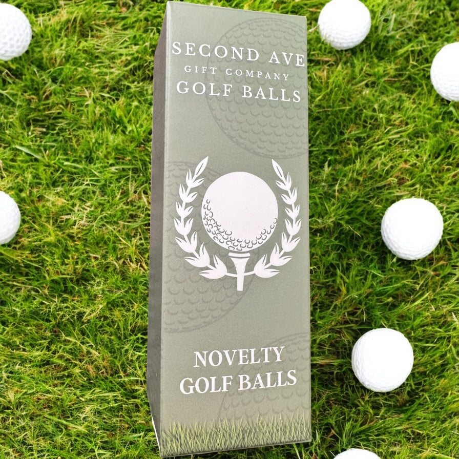 Fun set of three world's best grandad golf balls in gift box.