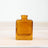 Ochre Glass Square Shaped Vase