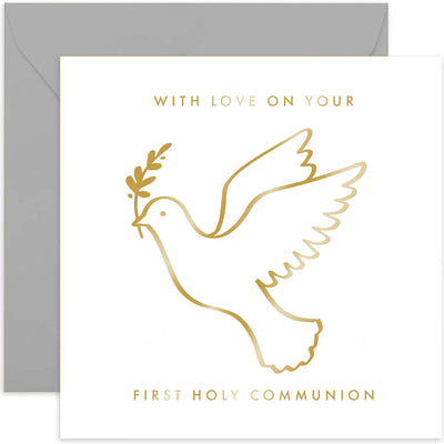 With Love On Your First Holy Communion Card
