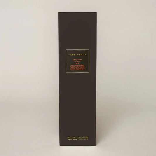 Orangery 200ml Room Diffuser Set in elegant packaging.