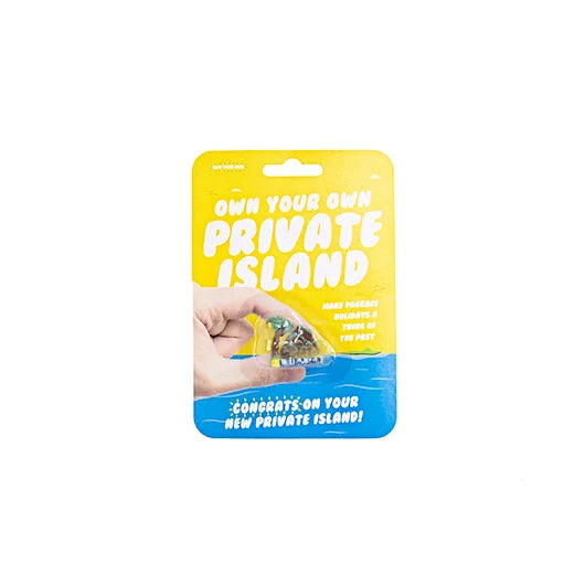 Own Your Own Island package with tropical theme design.