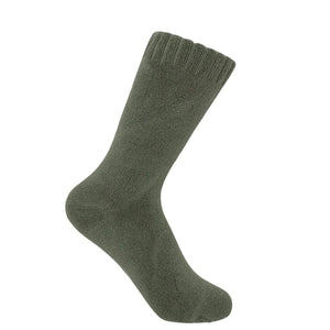 Peper Harow Ribbed Cuff Women's Premium Bed Socks in Grey