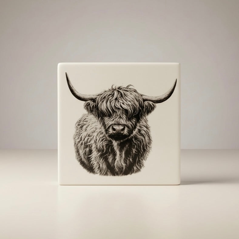 Highland Cow Coaster