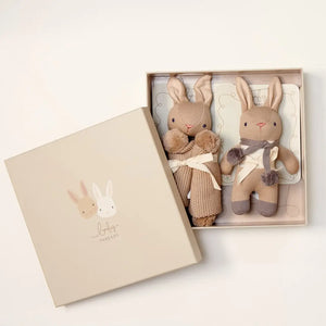 Rattle and Comforter Baby Bunny Gift Set