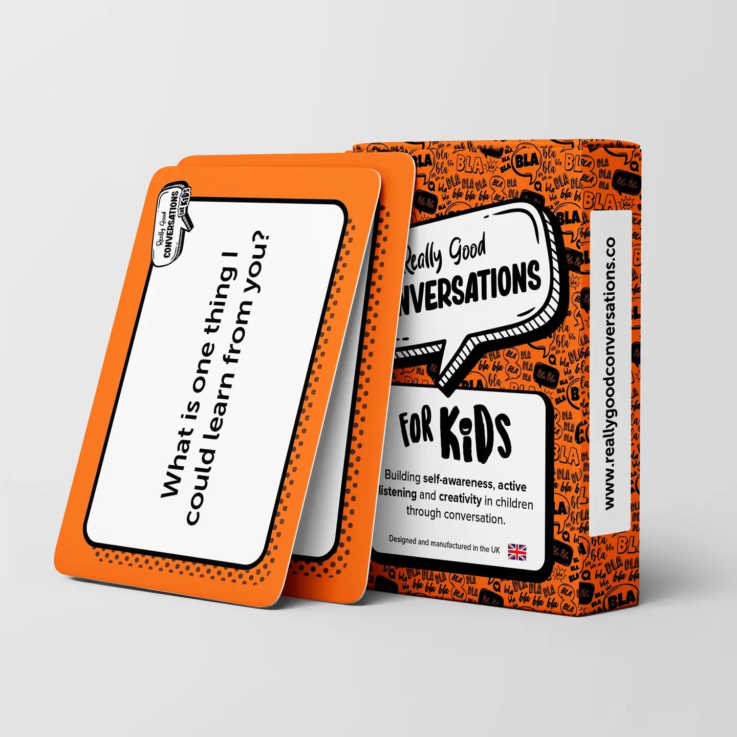Fun, thoughtful questions that spark real talks and build connection with kids, family, and friends.