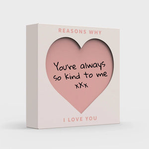 Personalised Reasons Why I Love You Cards