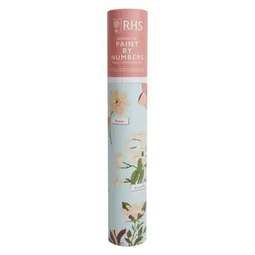 Royal Horticultural Society botanical paint by numbers kit with floral design.