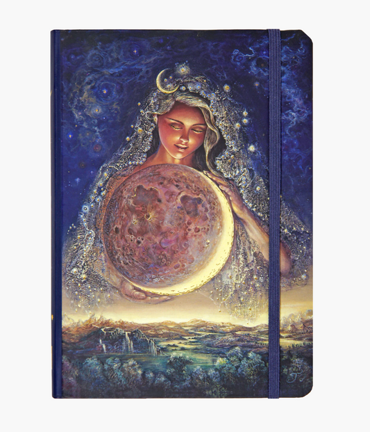 Peter Pauper Press Moonstone Goddess Journal with gold foil and embossed cover.