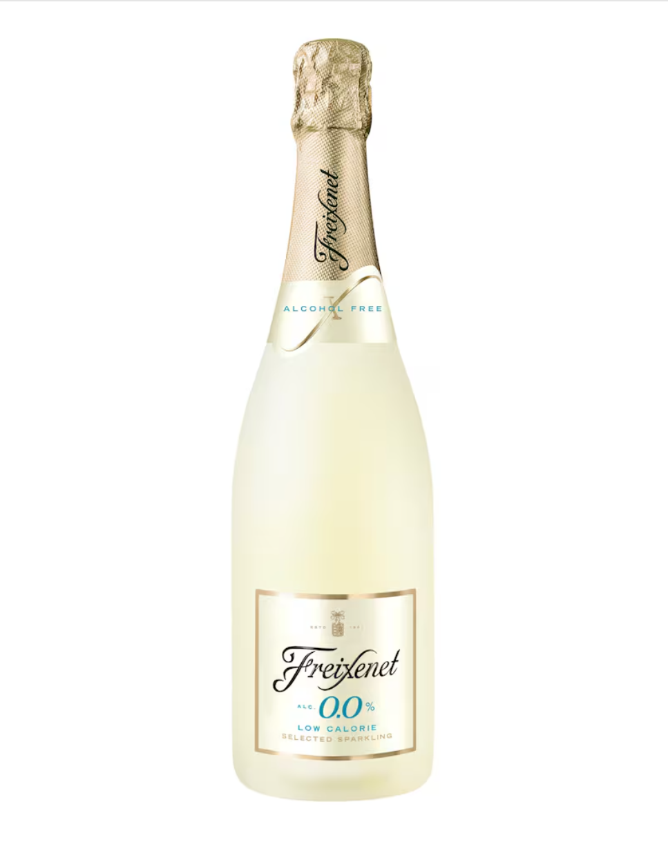 Friexenet Alcohol Free Sparkling wine, low calorie de-alcoholised drink.
