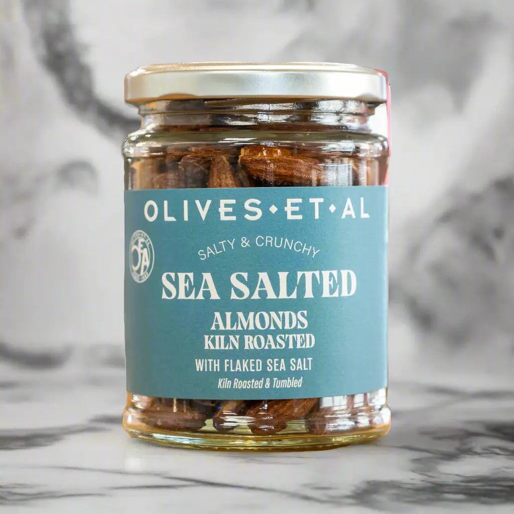 Crunchy kiln roasted almonds with a touch of sea salt. Simple, bold, and perfectly moreish.
