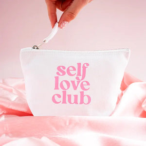 "Self Love Club" Make up Pouch