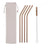 Eco Friendly Reusable Set of 4 Stainless Steel Straws