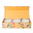 Set of 3 Candle Gift Set Happy Birthday - Floral Ochre