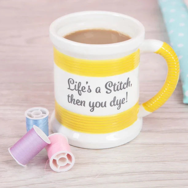 Bright and Witty Sewing Lovers Themed Mug