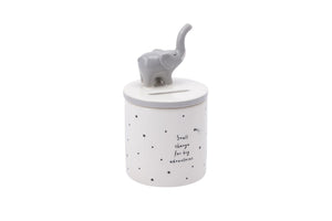 Small Change for big Adventures Elephant Money Pot