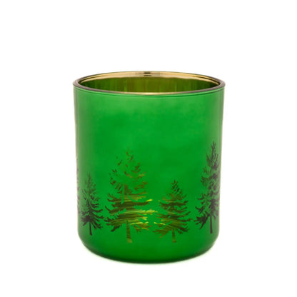 Christmas Tree Glass Tea Light Holder