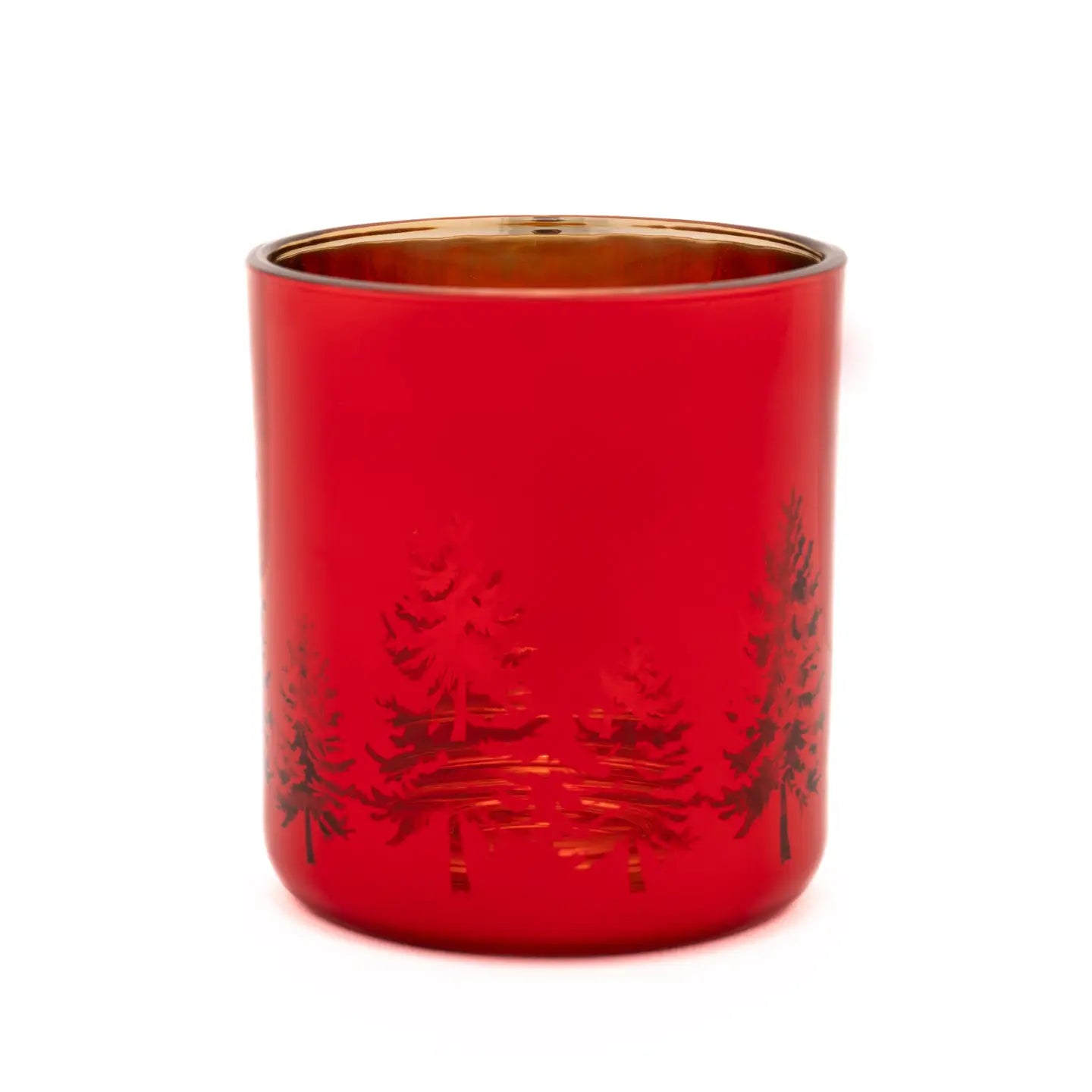 Christmas Tree Glass Tea Light Holder
