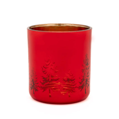 Christmas Tree Glass Tea Light Holder