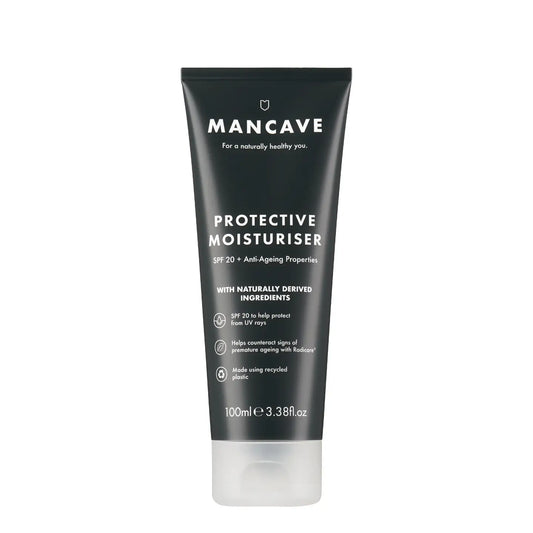 SPF 20 sunscreen with shea butter & rosehip oil. Hydrates, protects, and fights early aging.
