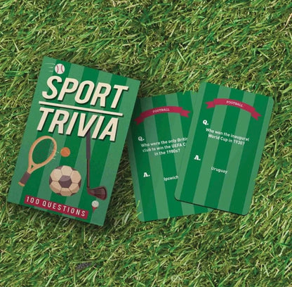 Challenging Sport Themed Trivia Game Cards