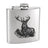 Elegant Stainless Steel Stag Decorated Hip Flask