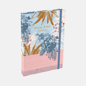 Sticky Notes Folder Organiser - Pink and Blue Bohemian