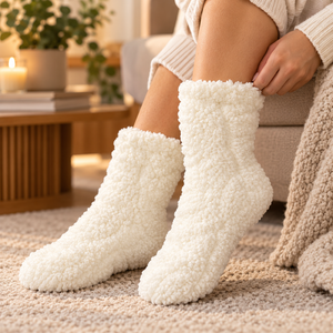Super Fluffy Slipper Socks | Ivory